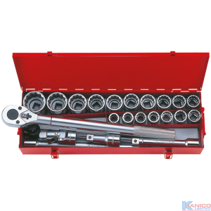 3/4″ DR. METRIC SOCKET SET WITH ACCESSORIES (6023MR)