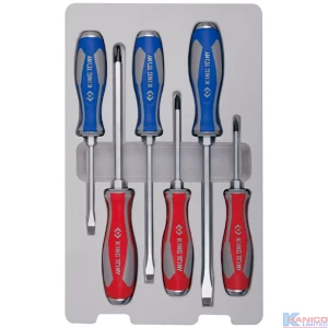 KING TONY 6PC SCREWDRIVER SET FLAT/PHILLP (30206MR)