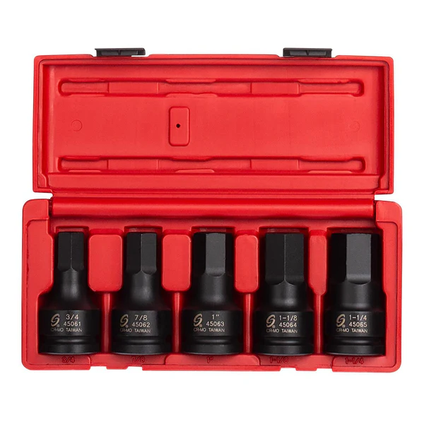 SUNEX 5PC HEX BIT SOCKET SET (SUN4506)