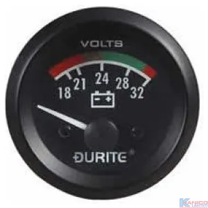 DURITE 24V VOLTMETER GAUGE (0-523-72)